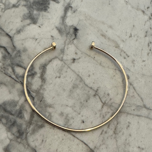 Kendra Scott .19ctw diamond 14k yellow gold open bracelet - Picture 6 of 9